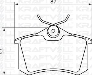 KRAFTVOLL GERMANY 07010012 - Тормозные колодки, дисковые, комплект unicars.by