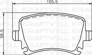 KRAFTVOLL GERMANY 07010026 - Тормозные колодки, дисковые, комплект unicars.by