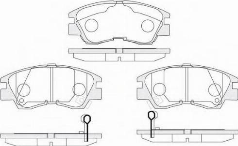 KSH EUROPE 1850.0058063 - Тормозные колодки, дисковые, комплект unicars.by