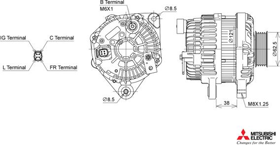 KUTNAK AUTOMOTIVE 722432/M - Генератор unicars.by