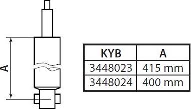 KYB 3448023 - Амортизатор unicars.by