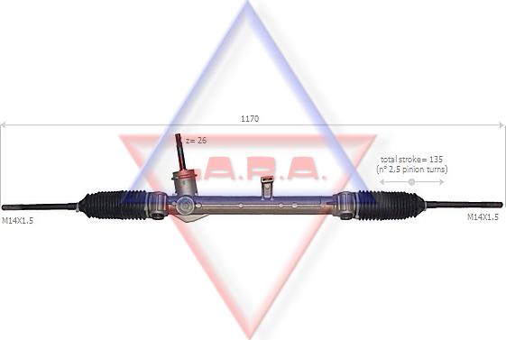 LA.R.A. 190056 - Рулевой механизм, рейка unicars.by