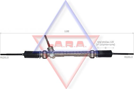 LA.R.A. 290011 - Рулевой механизм, рейка unicars.by