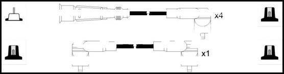 LEMARK HOES124 - Комплект проводов зажигания unicars.by