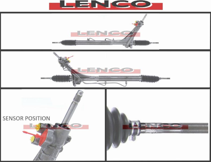 Lenco SGA073L - Рулевой механизм, рейка unicars.by