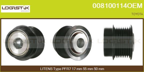 LGK 008100114OEM - Шкив генератора, муфта unicars.by