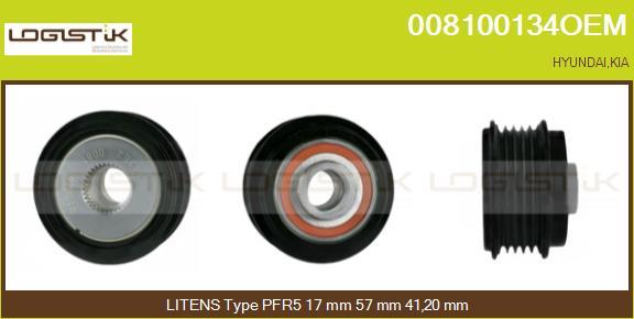 LGK 008100134OEM - Шкив генератора, муфта unicars.by