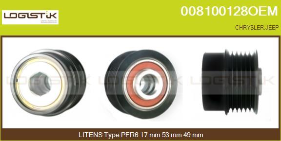 LGK 008100128OEM - Шкив генератора, муфта unicars.by