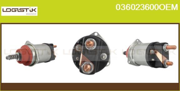 LGK 036023600OEM - Тяговое реле, соленоид, стартер unicars.by