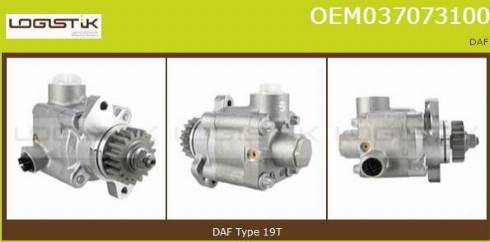 LGK OEM037073100 - Гидравлический насос, рулевое управление, ГУР unicars.by