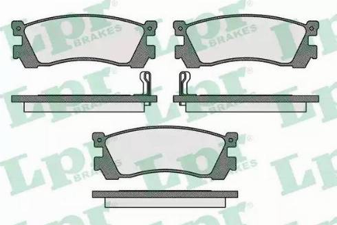 LPR 05P038 - Тормозные колодки, дисковые, комплект unicars.by