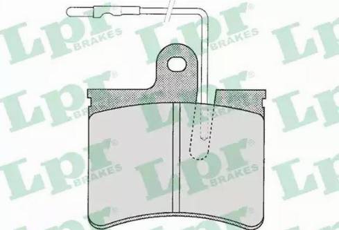 LPR 05P241 - Тормозные колодки, дисковые, комплект unicars.by