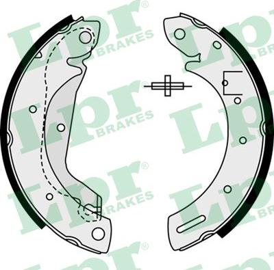 LPR 08500 - Комплект тормозных колодок, барабанные unicars.by