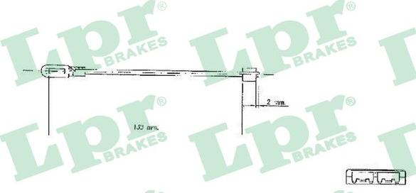 LPR C0578B - Тросик, cтояночный тормоз unicars.by