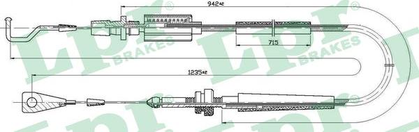 LPR C0030A - Тросик газа unicars.by