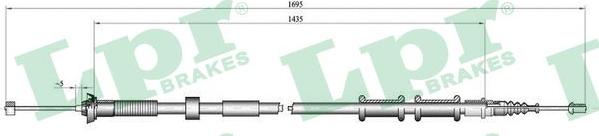 LPR C0180B - Тросик, cтояночный тормоз unicars.by