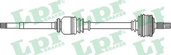 LPR DS52358 - Приводной вал unicars.by