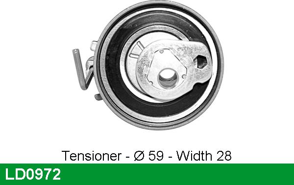 LUCAS LD0972 - Натяжной ролик, зубчатый ремень ГРМ unicars.by