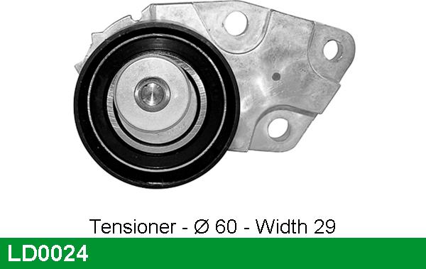 LUCAS LD0024 - Натяжной ролик, зубчатый ремень ГРМ unicars.by