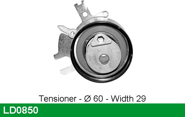 LUCAS LD0850 - Натяжной ролик, зубчатый ремень ГРМ unicars.by