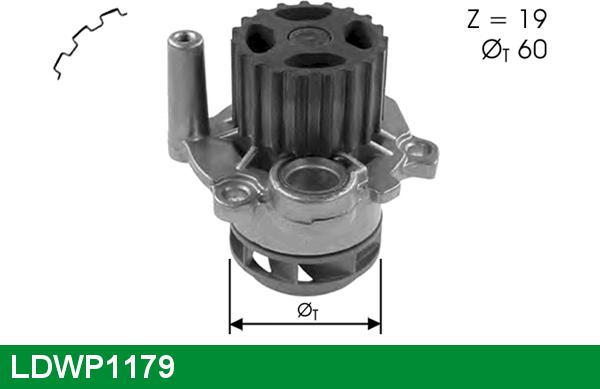 LUCAS LDWP1179 - Водяной насос unicars.by