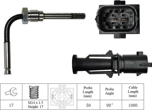 LUCAS LGS6081 - Датчик, температура выхлопных газов unicars.by