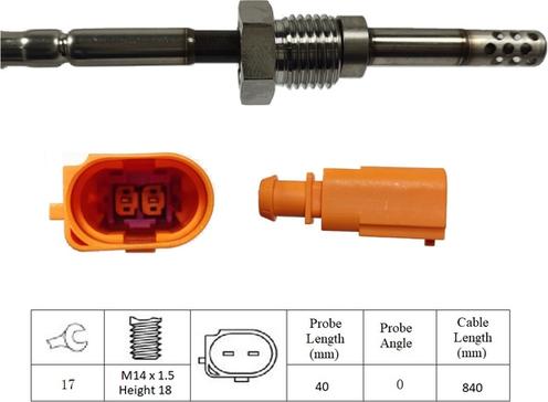 LUCAS LGS6030 - Датчик, температура выхлопных газов unicars.by