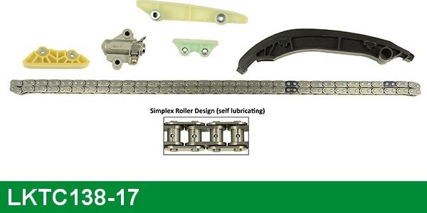 LUCAS LKTC138-17 - Комплект цепи привода распредвала unicars.by