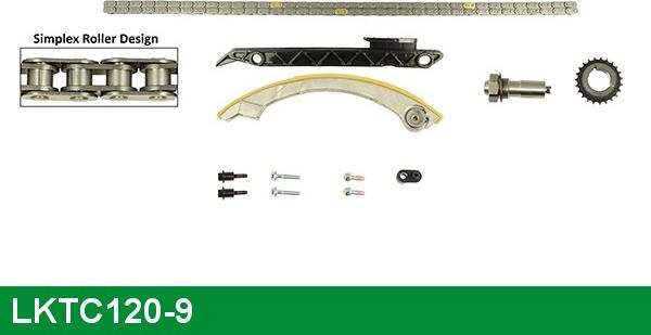 LUCAS LKTC120-9 - Комплект цепи привода распредвала unicars.by