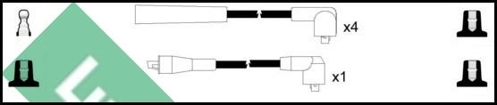 LUCAS LUC4535 - Комплект проводов зажигания unicars.by