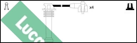 LUCAS LUC4190 - Комплект проводов зажигания unicars.by