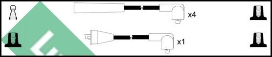 LUCAS LUC4181 - Комплект проводов зажигания unicars.by