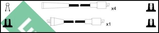 LUCAS LUC4182 - Комплект проводов зажигания unicars.by