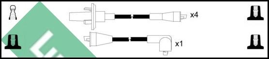 LUCAS LUC4136 - Комплект проводов зажигания unicars.by