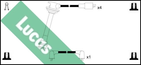 LUCAS LUC4304 - Комплект проводов зажигания unicars.by
