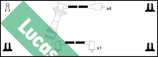 LUCAS LUC4338 - Комплект проводов зажигания unicars.by