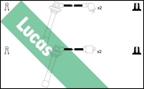 LUCAS LUC4207 - Комплект проводов зажигания unicars.by