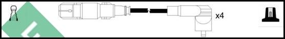 LUCAS LUC5076 - Комплект проводов зажигания unicars.by