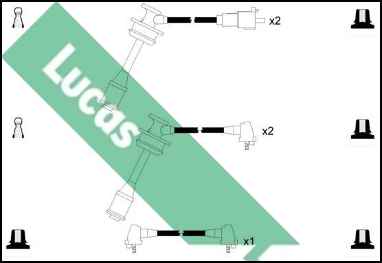 LUCAS LUC7219 - Комплект проводов зажигания unicars.by