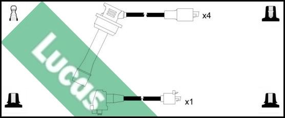 LUCAS LUC7288 - Комплект проводов зажигания unicars.by
