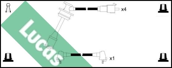 LUCAS LUC7224 - Комплект проводов зажигания unicars.by