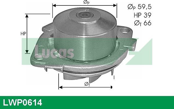 LUCAS LWP0614 - Водяной насос unicars.by