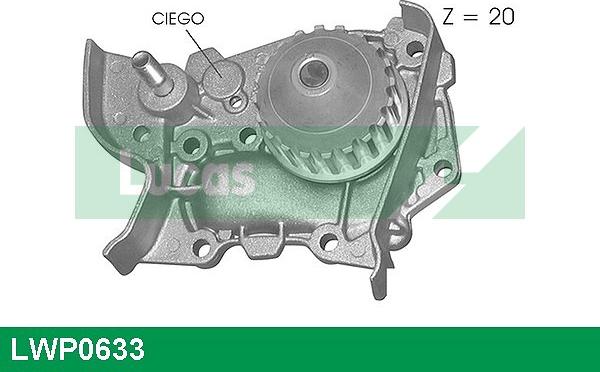 LUCAS LWP0633 - Водяной насос unicars.by