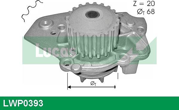 LUCAS LWP0393 - Водяной насос unicars.by