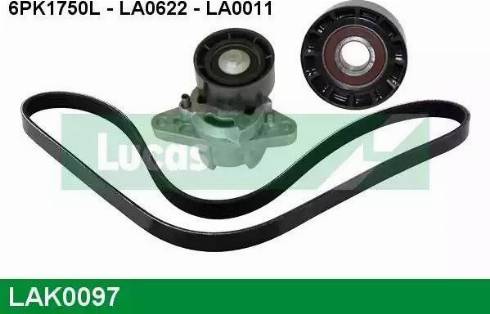 Lucas Engine Drive LAK0097 - Поликлиновый ременный комплект unicars.by