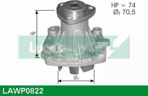 Lucas Engine Drive LAWP0822 - Водяной насос unicars.by