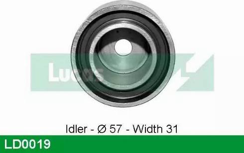 Lucas Engine Drive LD0019 - Натяжной ролик, зубчатый ремень ГРМ unicars.by