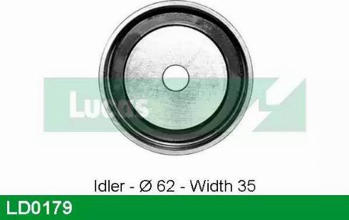 Lucas Engine Drive LD0179 - Натяжной ролик, зубчатый ремень ГРМ unicars.by