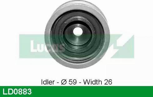 Lucas Engine Drive LD0883 - Натяжной ролик, зубчатый ремень ГРМ unicars.by