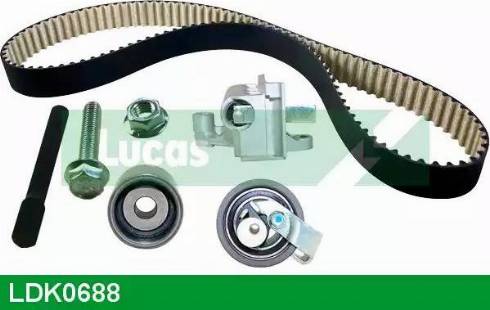 Lucas Engine Drive LDK0688 - Комплект зубчатого ремня ГРМ unicars.by